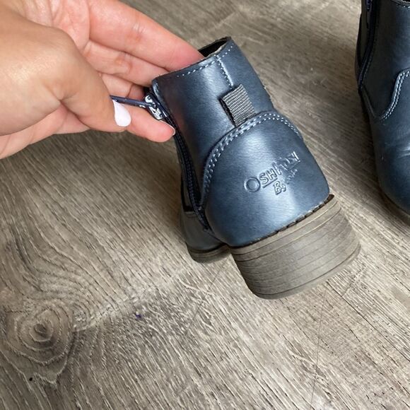 Toddler Floral Booties Blue size 9 - Picture 3 of 7